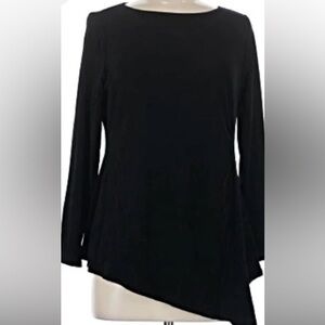 Chico's Elegant Travelers Black Asymmetrical Tunic